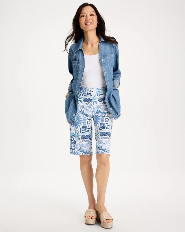 Tropical Brigitte Slim Shorts - image 2